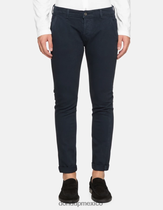 Azul marino DONDUP hombres Vaqueros ajustados Konor en denim elástico Bull vestir D0VXD663