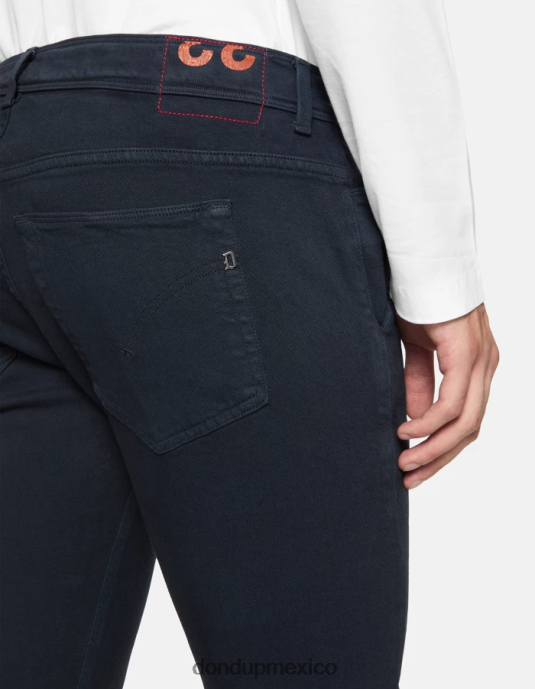 Azul marino DONDUP hombres Vaqueros ajustados Konor en denim elástico Bull vestir D0VXD663