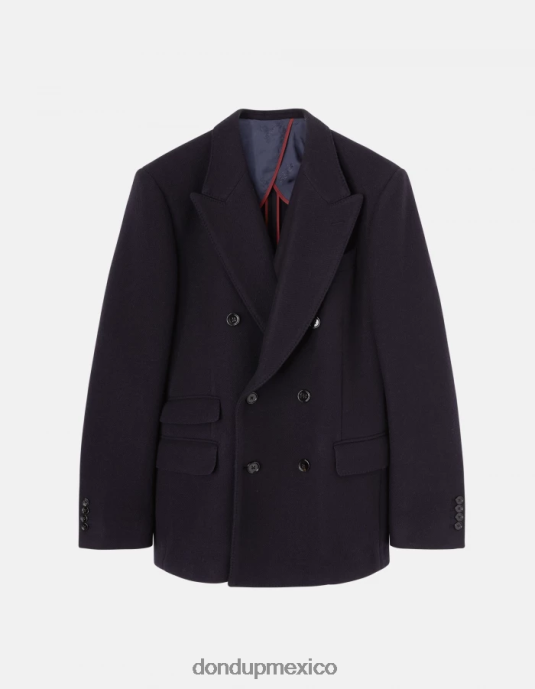 Azul marino DONDUP hombres blazer de tela con doble botonadura vestir D0VXD923