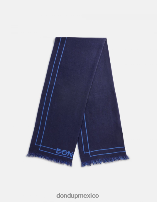Azul marino DONDUP hombres bufanda de lana y algodón accesorios D0VXD1016