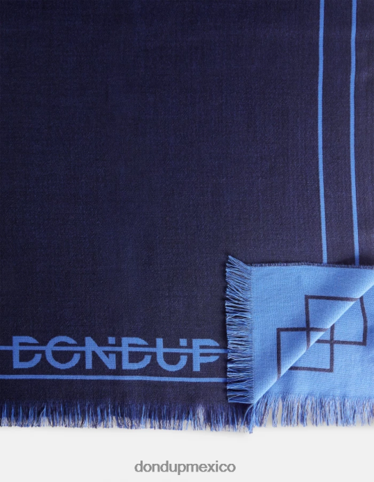 Azul marino DONDUP hombres bufanda de lana y algodón accesorios D0VXD1016