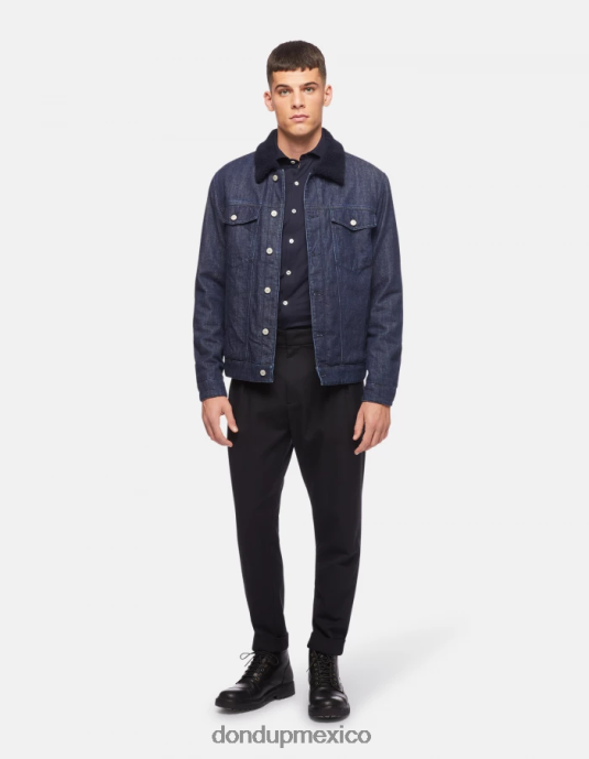 Azul marino DONDUP hombres camisa de punto regular fit vestir D0VXD850