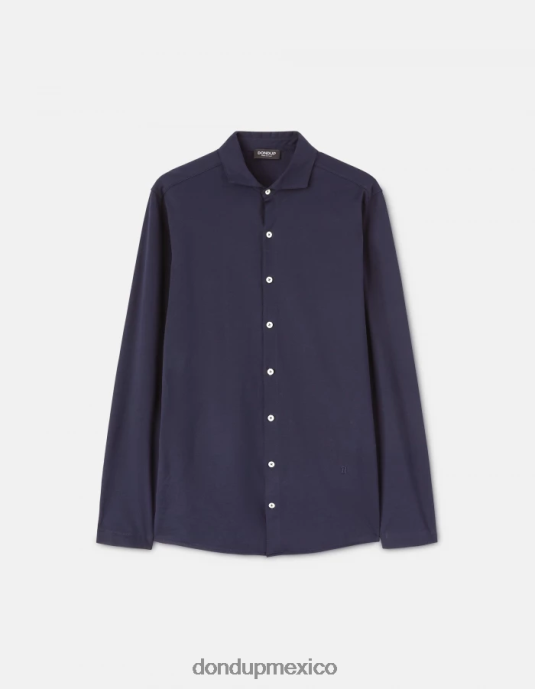 Azul marino DONDUP hombres camisa de punto regular fit vestir D0VXD850