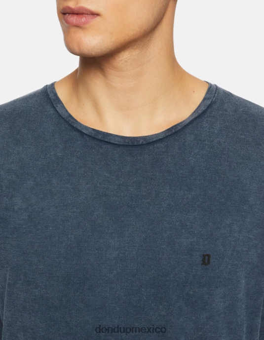 Azul marino DONDUP hombres camiseta de punto regular fit vestir D0VXD806