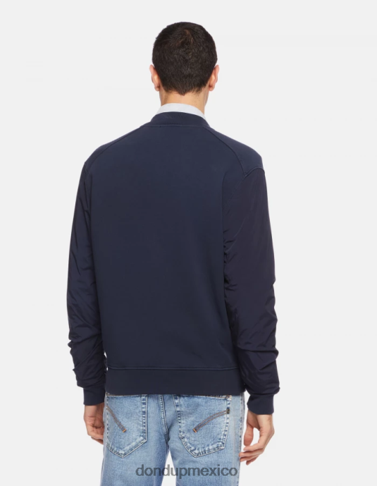 Azul marino DONDUP hombres chaqueta bomber regular fit de lana vestir D0VXD839