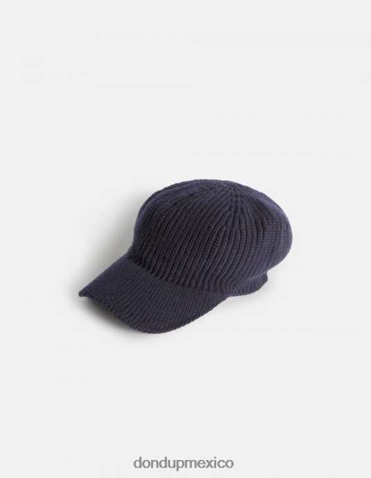 Azul marino DONDUP hombres gorra de béisbol en mezcla de cachemir accesorios D0VXD942