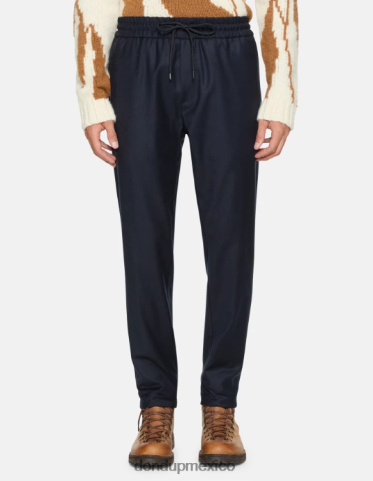 Azul marino DONDUP hombres joggers de franela yuri vestir D0VXD730