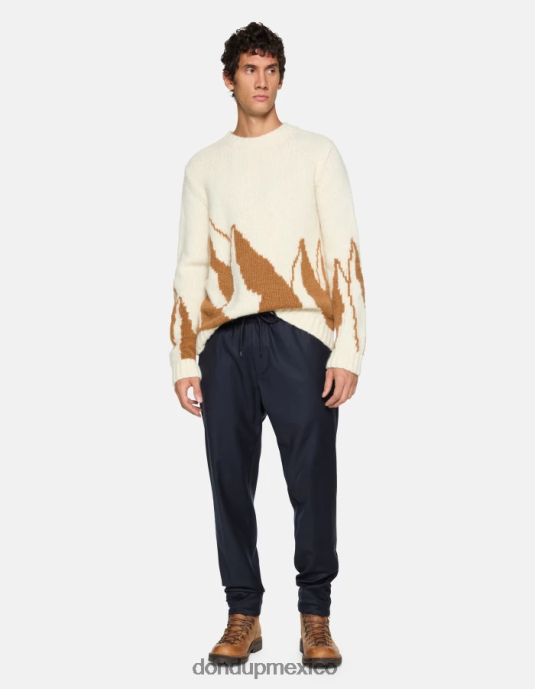 Azul marino DONDUP hombres joggers de franela yuri vestir D0VXD730
