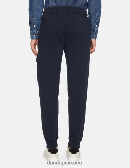 Azul marino DONDUP hombres joggers regular fit de lana vestir D0VXD703