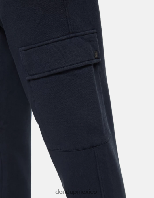 Azul marino DONDUP hombres joggers regular fit de lana vestir D0VXD703