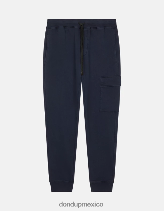 Azul marino DONDUP hombres joggers regular fit de lana vestir D0VXD703