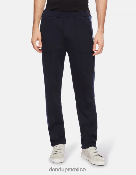 Azul marino DONDUP hombres joggers regular fit de lana vestir D0VXD754