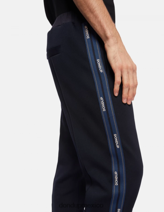 Azul marino DONDUP hombres joggers regular fit de lana vestir D0VXD754