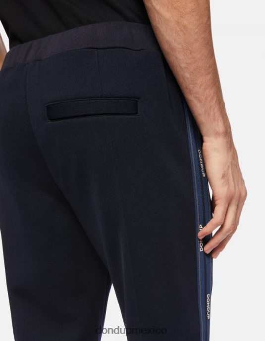Azul marino DONDUP hombres joggers regular fit de lana vestir D0VXD754
