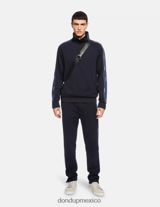 Azul marino DONDUP hombres joggers regular fit de lana vestir D0VXD754