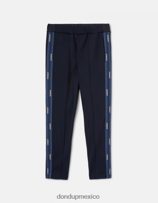 Azul marino DONDUP hombres joggers regular fit de lana vestir D0VXD754