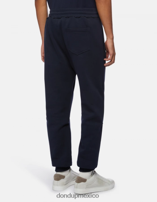 Azul marino DONDUP hombres joggers regular fit de lana vestir D0VXD771
