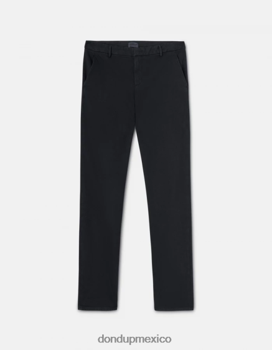 Azul marino DONDUP hombres pantalones Spiritissimo de algodón regular fit vestir D0VXD777