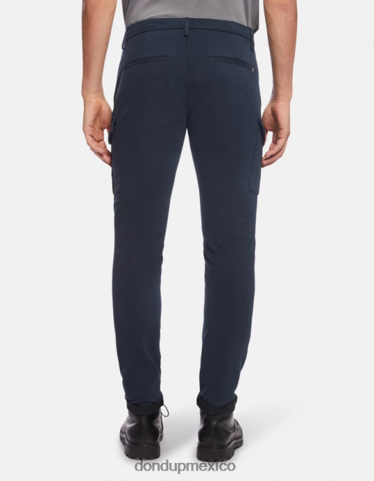 Azul marino DONDUP hombres pantalones eddy slim de algodón vestir D0VXD789