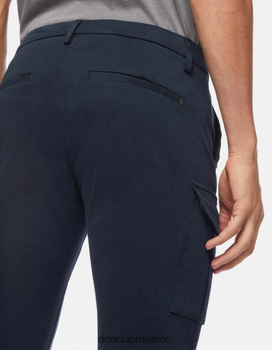 Azul marino DONDUP hombres pantalones eddy slim de algodón vestir D0VXD789