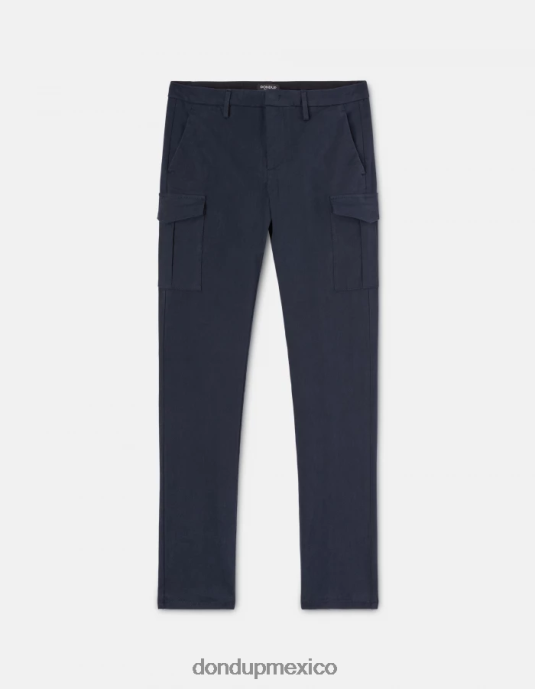 Azul marino DONDUP hombres pantalones eddy slim de algodón vestir D0VXD789