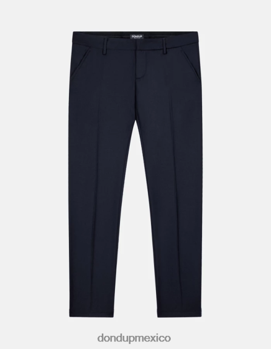 Azul marino DONDUP hombres pantalones gaubert de franela slim vestir D0VXD786