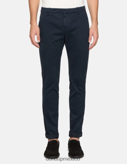 Azul marino DONDUP hombres pantalones gaubert slim de algodón vestir D0VXD690