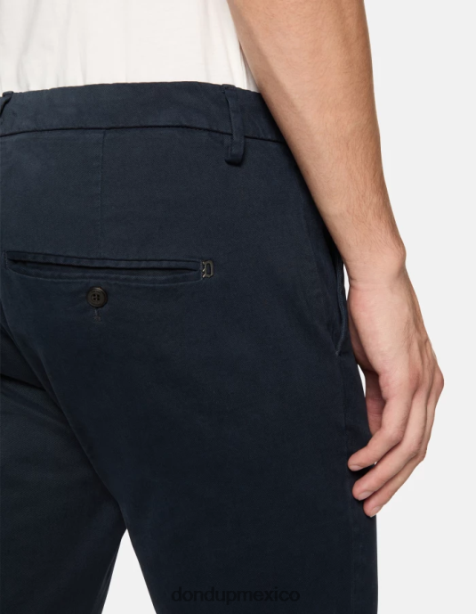 Azul marino DONDUP hombres pantalones gaubert slim de algodón vestir D0VXD690
