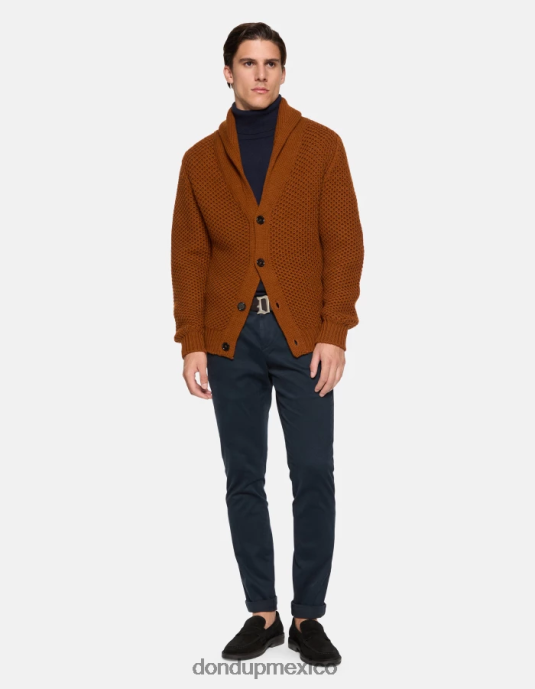 Azul marino DONDUP hombres pantalones gaubert slim de algodón vestir D0VXD690