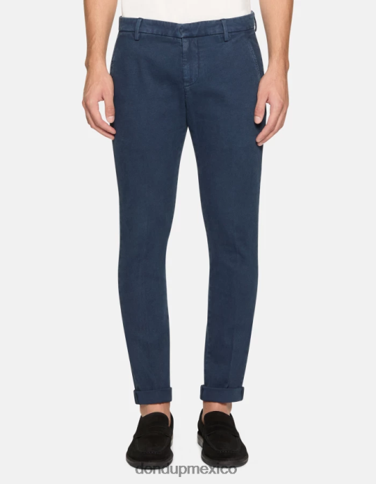 Azul marino DONDUP hombres pantalones gaubert slim de algodón vestir D0VXD711