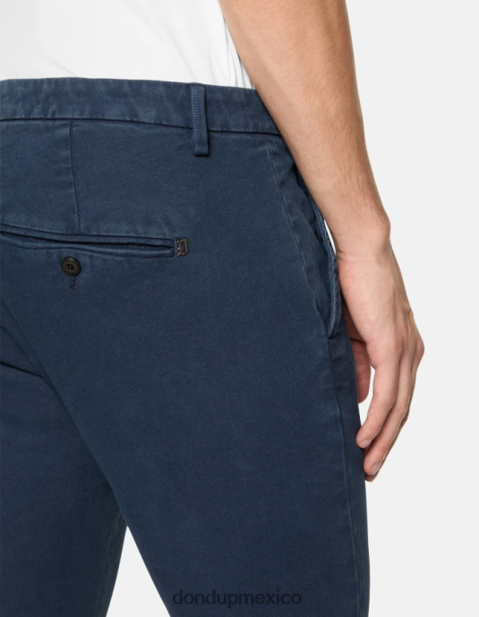 Azul marino DONDUP hombres pantalones gaubert slim de algodón vestir D0VXD711