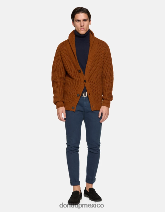 Azul marino DONDUP hombres pantalones gaubert slim de algodón vestir D0VXD711