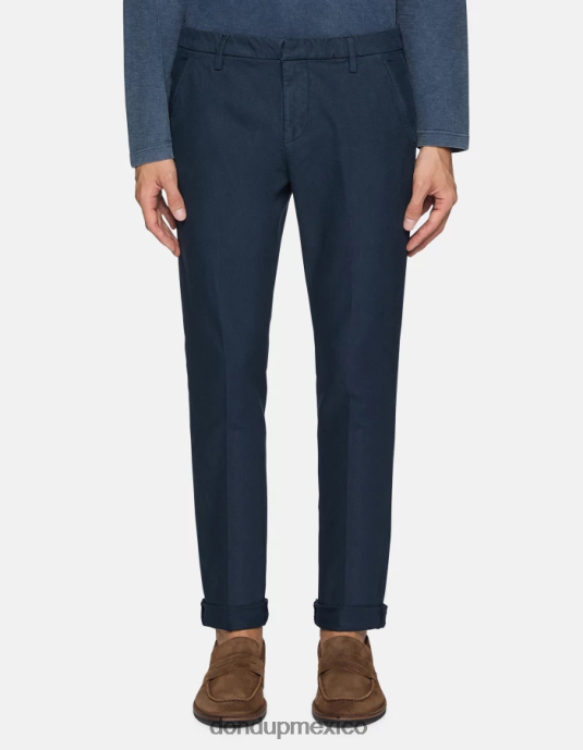 Azul marino DONDUP hombres pantalones gaubert slim de algodón vestir D0VXD778