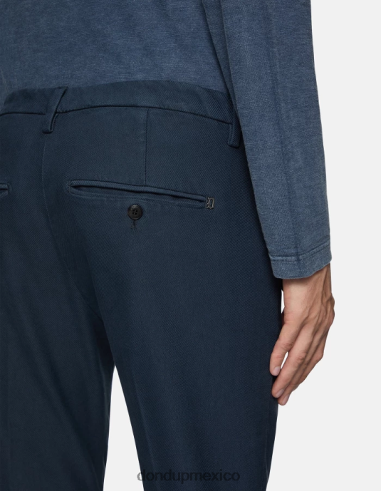 Azul marino DONDUP hombres pantalones gaubert slim de algodón vestir D0VXD778