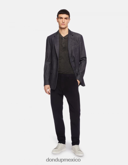 Azul marino DONDUP hombres pantalones joe carrot fit de algodón vestir D0VXD699