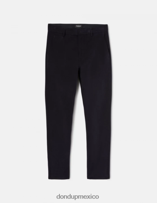 Azul marino DONDUP hombres pantalones joe carrot fit de algodón vestir D0VXD699