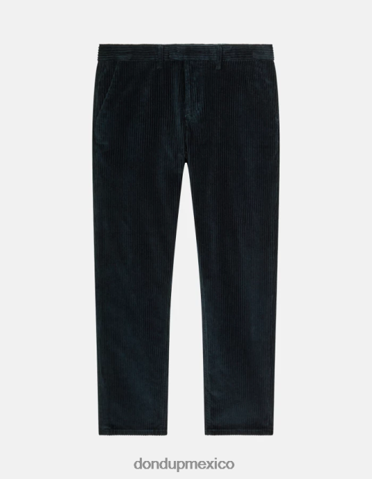 Azul marino DONDUP hombres pantalones pablo regular fit de terciopelo vestir D0VXD727