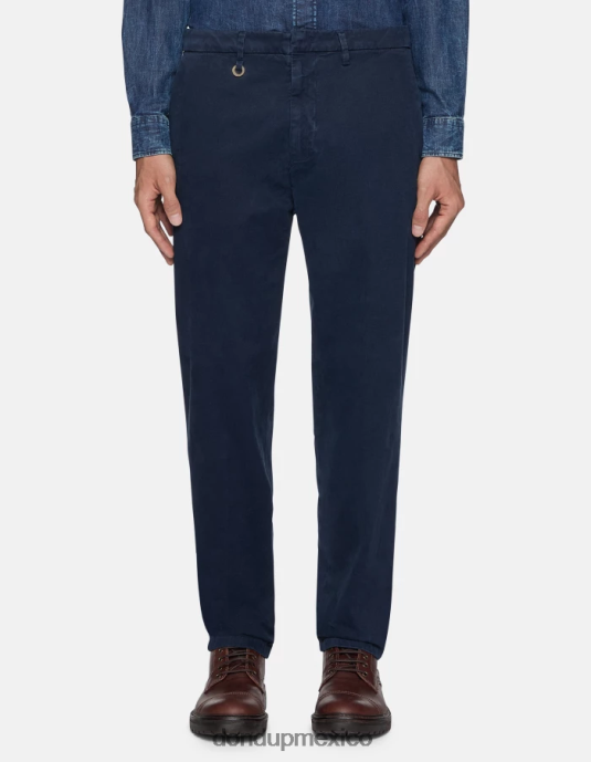 Azul marino DONDUP hombres pantalones rick regular fit de algodón vestir D0VXD739