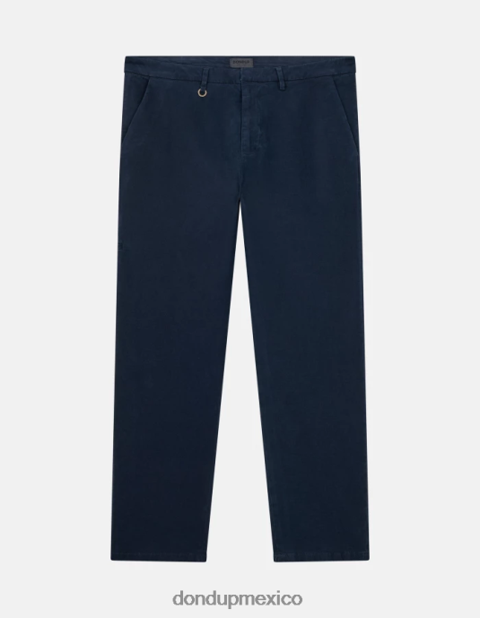 Azul marino DONDUP hombres pantalones rick regular fit de algodón vestir D0VXD739