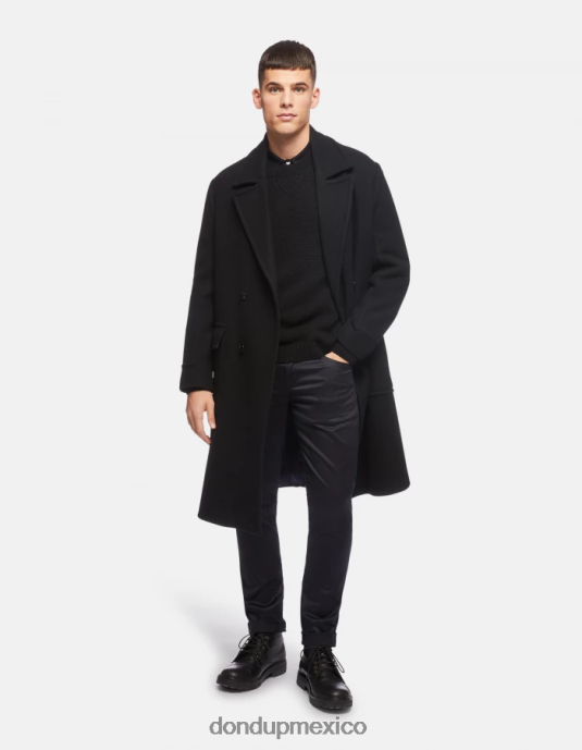 Azul marino DONDUP hombres pantalones travis slim de satén vestir D0VXD601