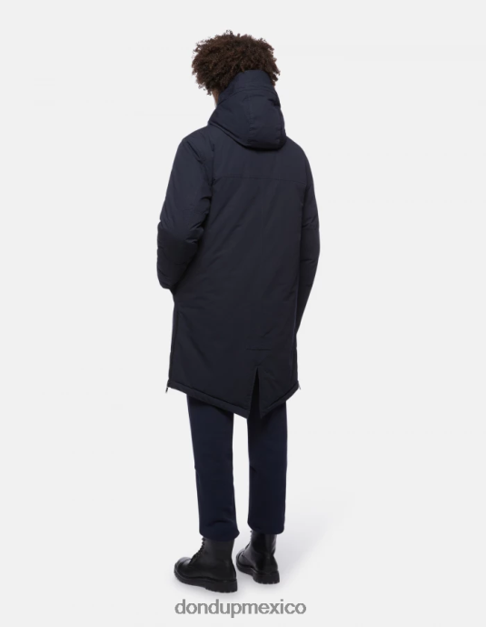Azul marino DONDUP hombres parka holgada en tejido técnico vestir D0VXD903