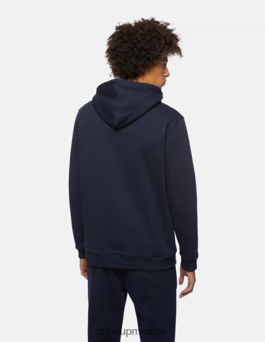 Azul marino DONDUP hombres sudadera con capucha y corte regular vestir D0VXD823