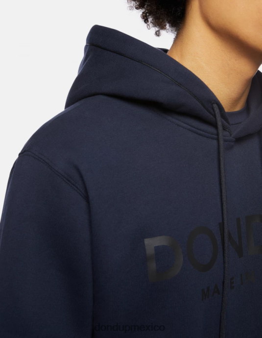 Azul marino DONDUP hombres sudadera con capucha y corte regular vestir D0VXD823