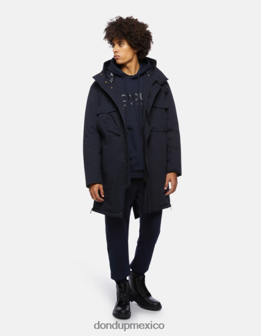 Azul marino DONDUP hombres sudadera con capucha y corte regular vestir D0VXD823