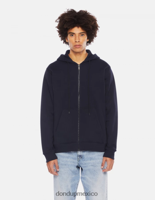 Azul marino DONDUP hombres sudadera con capucha y corte regular vestir D0VXD827