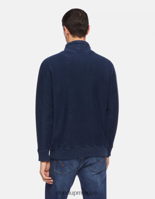 Azul marino DONDUP hombres sudadera regular fit con cuello alto vestir D0VXD825