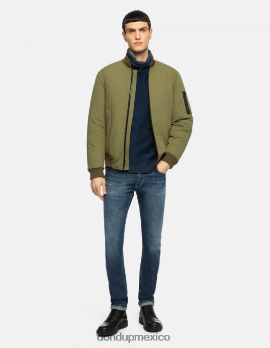 Azul marino DONDUP hombres sudadera regular fit con cuello alto vestir D0VXD825