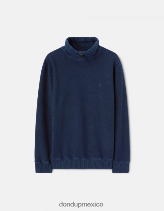 Azul marino DONDUP hombres sudadera regular fit con cuello alto vestir D0VXD825
