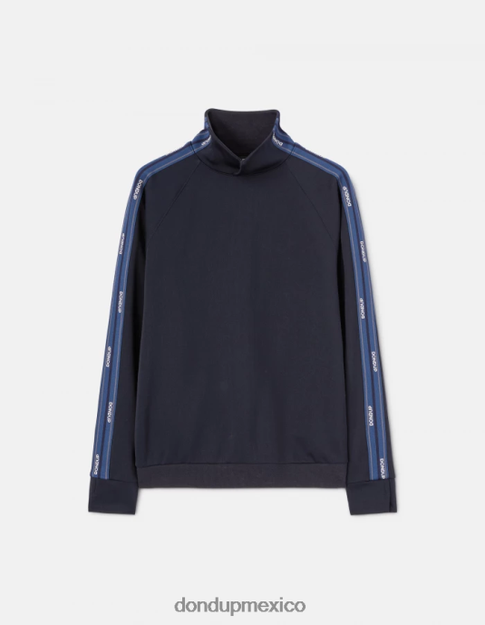 Azul marino DONDUP hombres sudadera regular fit con cuello alto vestir D0VXD834