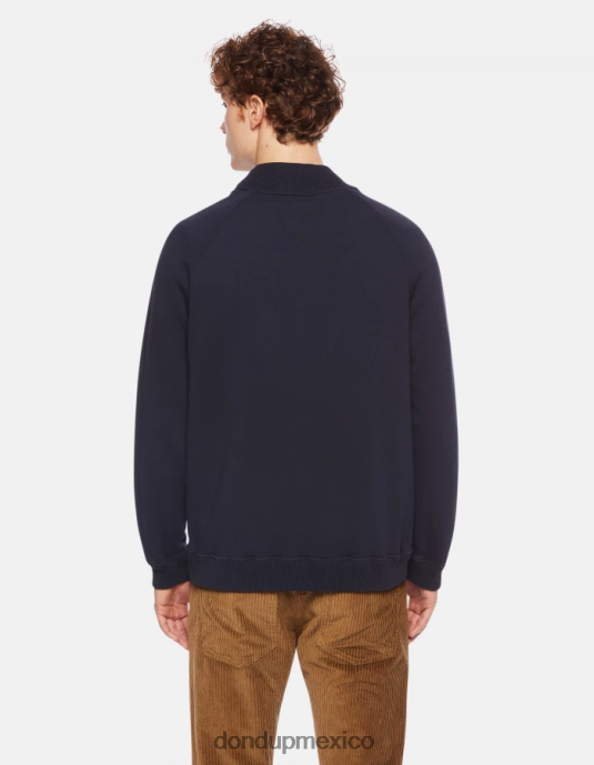 Azul marino DONDUP hombres sudadera regular fit con cuello redondo vestir D0VXD838